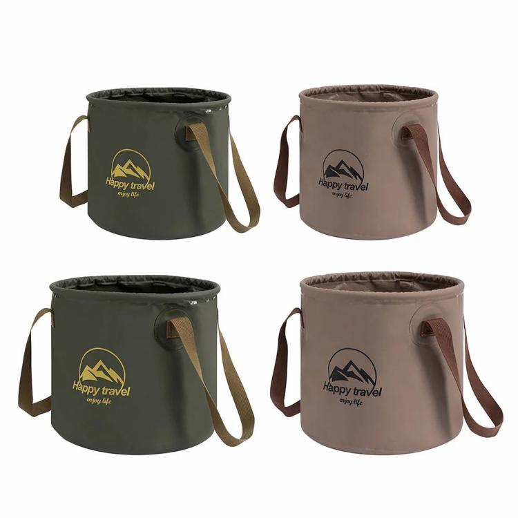 10/20L Folding Bucket Space Saving Portable Camping Washbasin for Fishing Picnic  |   Outdoor Storage Outdoor Storage Green