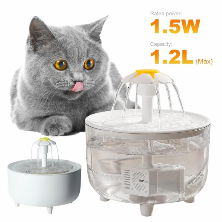 1200ml Cat Water Fountain USB Pet Water Fountain Automatic Cat Drink Bowl Filter  |   Cat Accessories Cat Accessories Cat Accessories