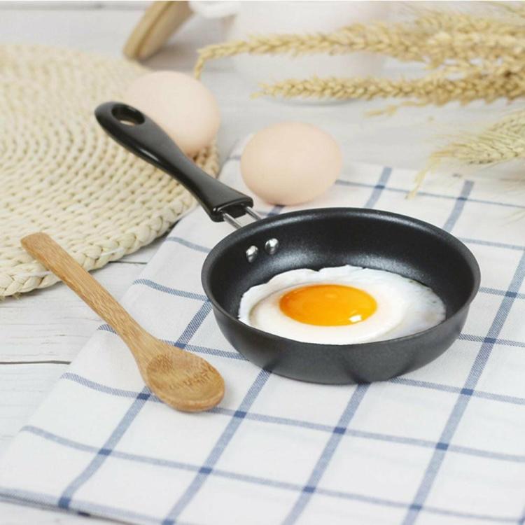 12cm Egg Frying Pan Anti-Scald Handle Iron Frying Pan Compact for Camping Picnic  |   Kitchen Tools Kitchen Accessories Kitchen Tools