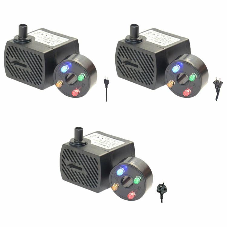 350L/H 5W 4 LED Lights Submersible Aquarium Landscape Fountain Water Pump  |   Aquarium Accessories Aquarium Accessories Aquarium Accessories