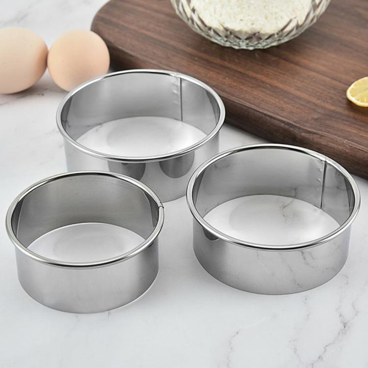 5Pcs Dumplings Skin Cutter Stainless Steel Round Cookie Cutters Pie Press Mold  |   Kitchen Tools Kitchen Accessories Kitchen Tools