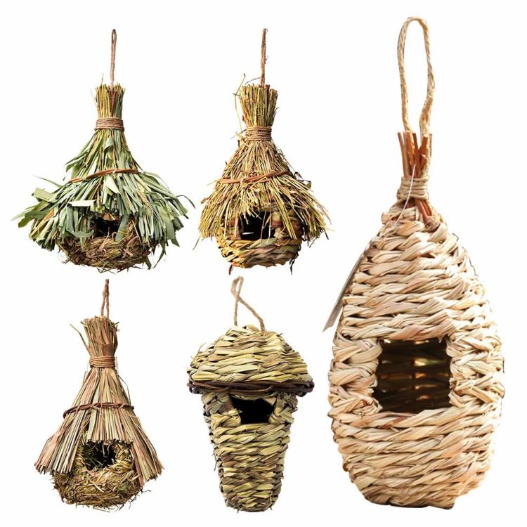 Birds Nest Natural Grass Bird House Outdoor Decorative Weaved Hanging Nest  |   Bird Accessories Bird Accessories Bird Accessories