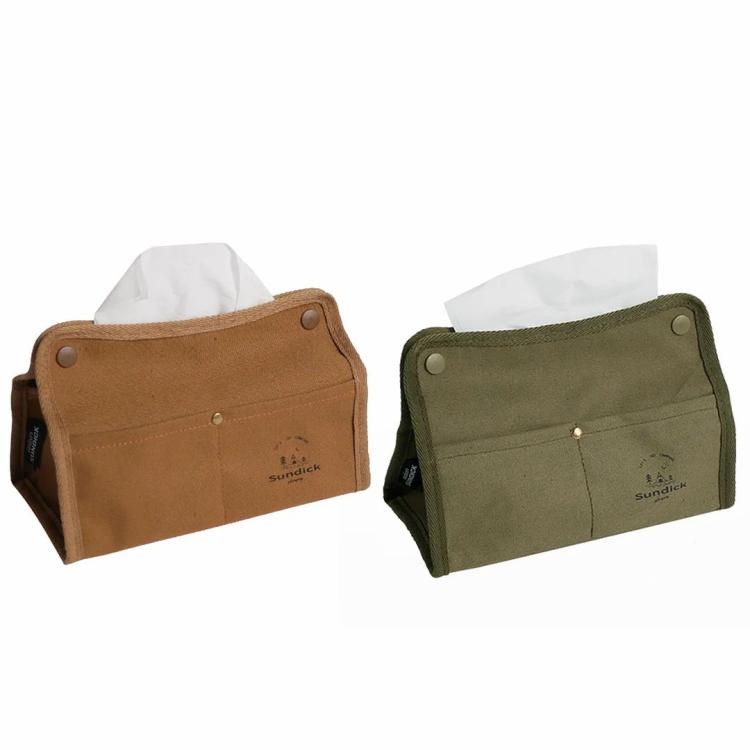 Canvas Tissue Storage Box Camping Paper Extraction Box Paper Towel Bag  |   Outdoor Storage Outdoor Storage Outdoor Storage