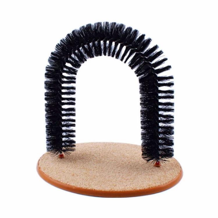 Cat Arch Self Groomer Massager Interactive Kitten Toys with Sturdy Scratcher Pad  |   Cat Accessories Cat Accessories Cat Accessories