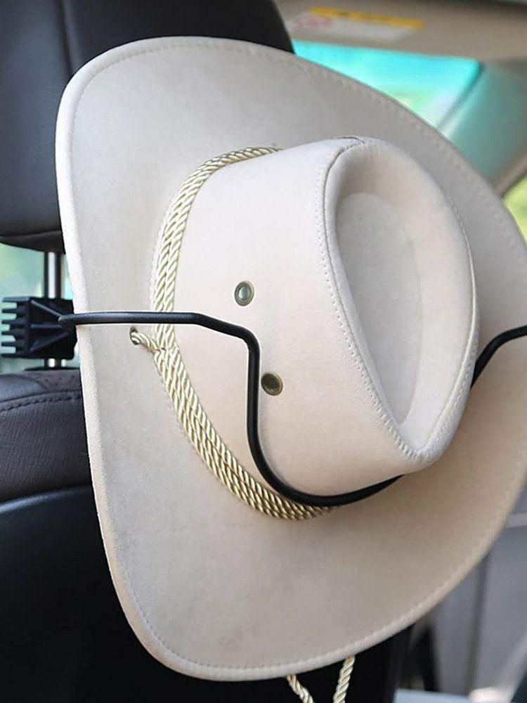 Cowboy Caps Hanging Holder Creative Mounted Hat Storage Holder for Car Accessory  |   Indoor Storage Indoor Storage Black