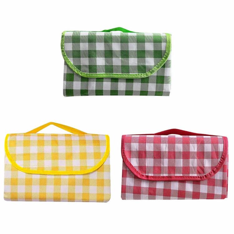 Foldable Picnic Mat Waterproof Oxford Cloth Camping Pads Sand Beach Blankets  |   Outdoor Storage Outdoor Storage Green/Yellow/Pink