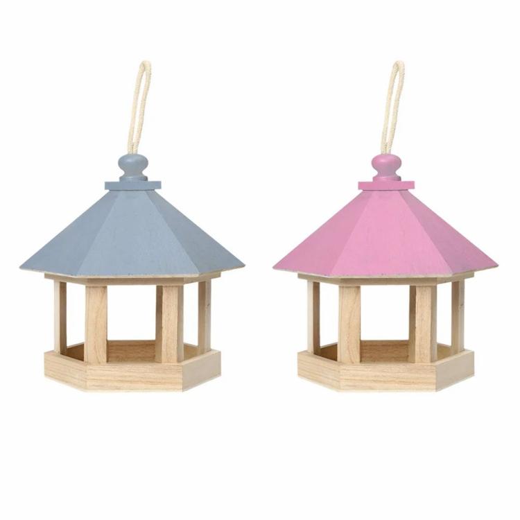 Garden Window Hanging Wooden Birdhouse Cage Bird Seeds Food Feeder  |   Pets Bag & Toy Pet Products Blue/Green