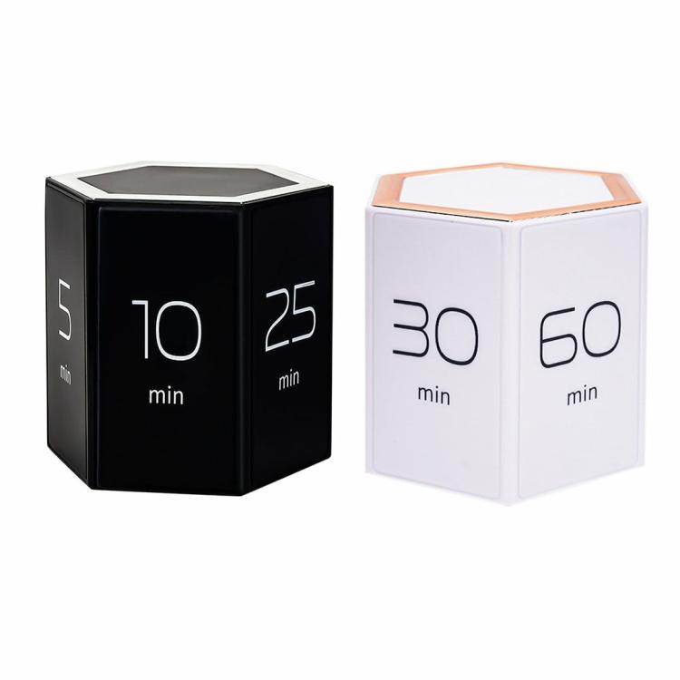 Kitchen Digital Timer Hexagon Flip Countdown Reminder Tool for Cookiing Exercise  |   Kitchen Tools Kitchen Accessories Black