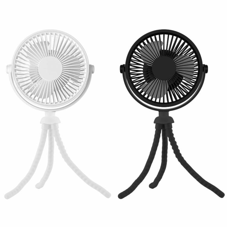 Mute Mini Fan 3 Speed Handheld Bedroom Fan Creative Octopus Fan for Dorm Outdoor  |   Household Appliances Home Appliances Black