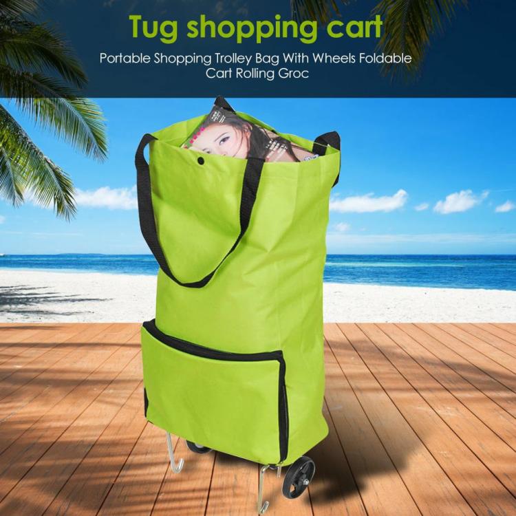 Trolley Bag Reusable Shopping Bag Eco-friendly Folding Grocery Cart with Wheels  |   Kitchen Tools Kitchen Accessories Kitchen Tools