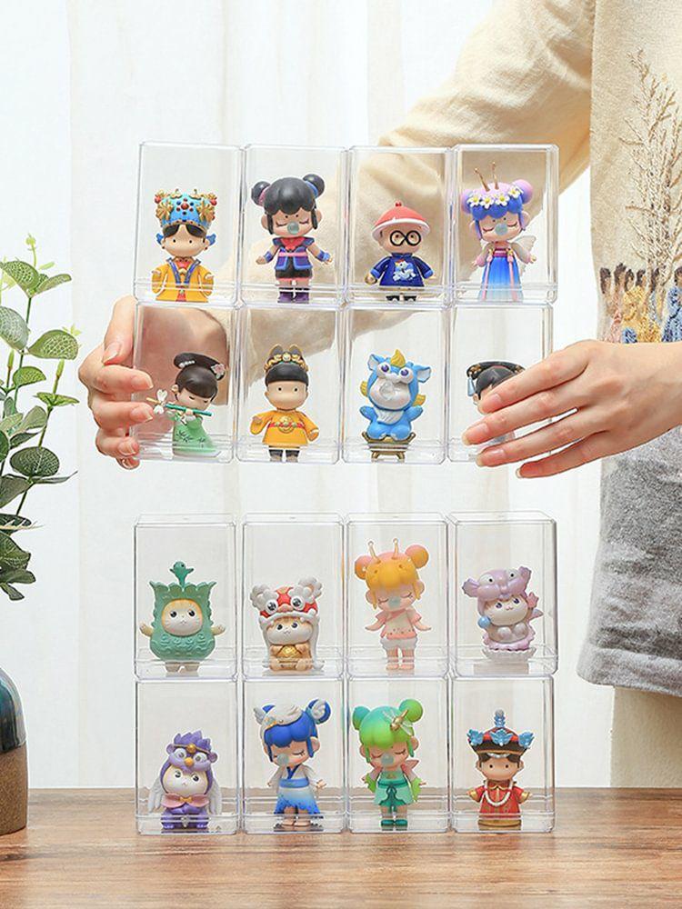 Clear Figurine Protection Box Stackable Clear Storage Box for Figures Collectors  |   Indoor Storage Indoor Storage Indoor Storage