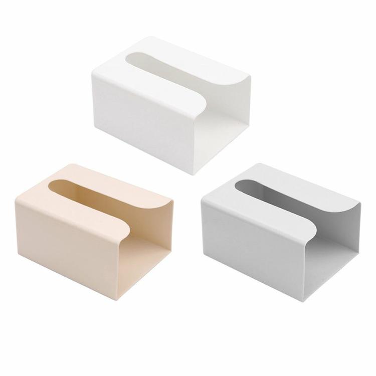 Wall-mounted Napkin Holders Self-adhesive Paper Towel Case Punch Free Tissue Box  |   Indoor Storage Indoor Storage Indoor Storage