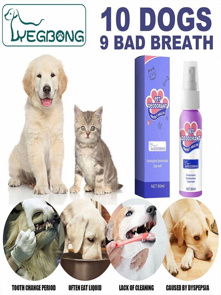 60ml Cat Dog Bad Breath Cleaner Swallowable Pet Breath Freshener Spray Oral Care  |   Dog Accessories Dog Accessories Dog Accessories